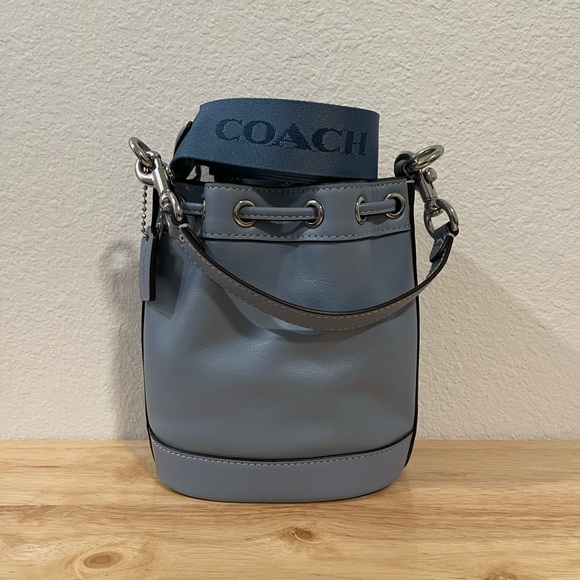 Coach small mini bucket bag - Silver / Cornflower / Field Flora - Picture 3 of 3